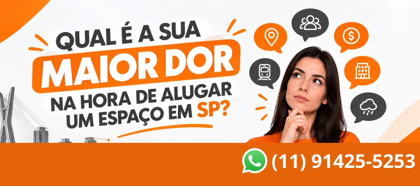 Qual é a sua dor na hora de alugar um espaço em SP? O Aluguel de Sala SP tem a solução!
